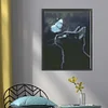 Bead Embroidery - Full Printed 9CT Blck Cat and Butterfly Cross Stitch Kit(52x340 CM)