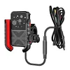 Cooling Motorcycle Phone Mount with USB/TYPE-C Charging Port Motorcycle Phone Holder 360 Rotation Cellphone Cradle Adjustable for 5.4-7.8 Inch Smartphone (Handlebar)