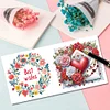 6Pcs Diamond Painting Love Flower Gifts Diamond Painting Greeting Card for Adults Beginners