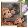 Punch Monkey-11CT Stamped Cross Stitch 40*50cm tapestrymarket
