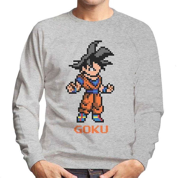 Dragonball Z Pixel Goku Men's Sweatshirt