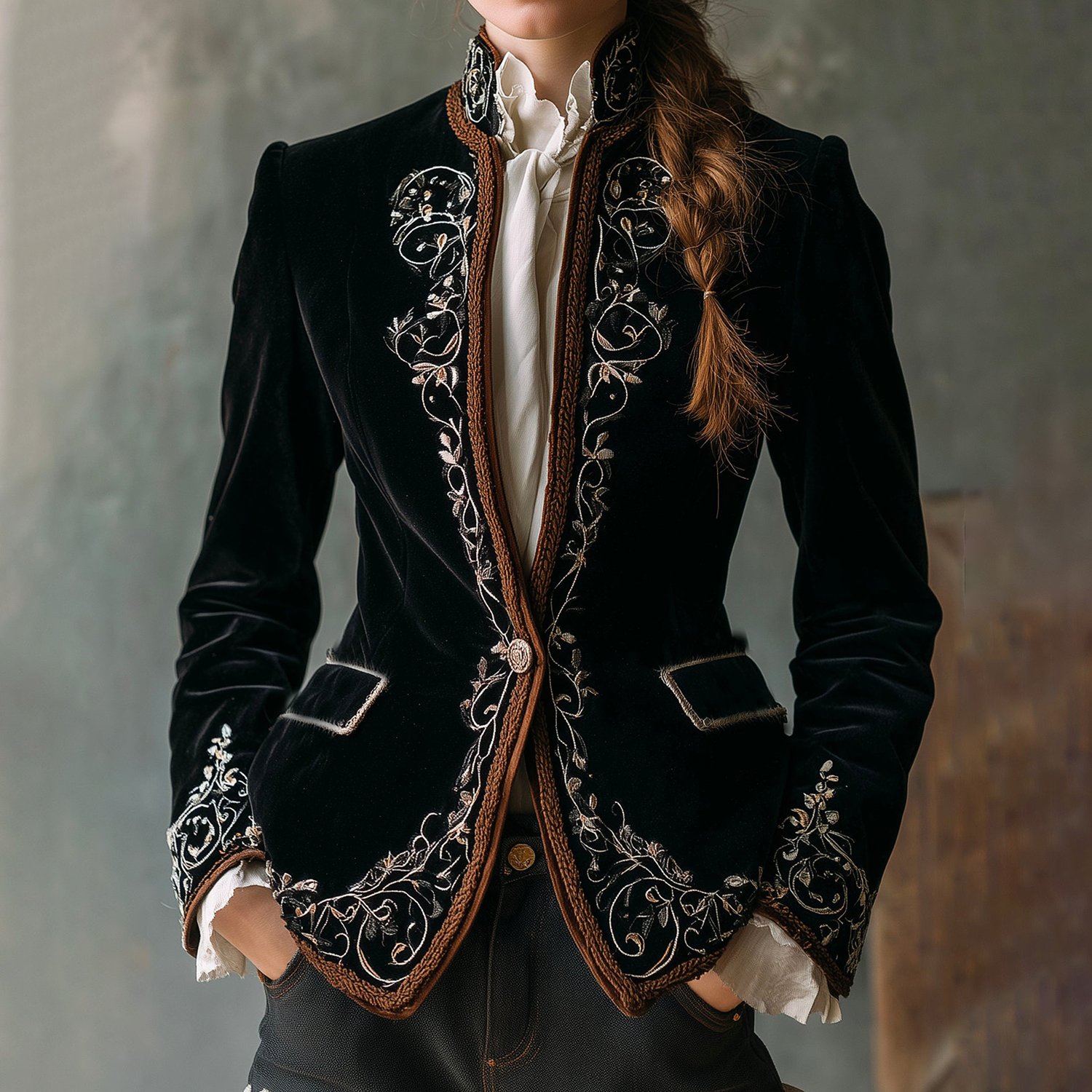 Retro Resort Ethnic Design Suit