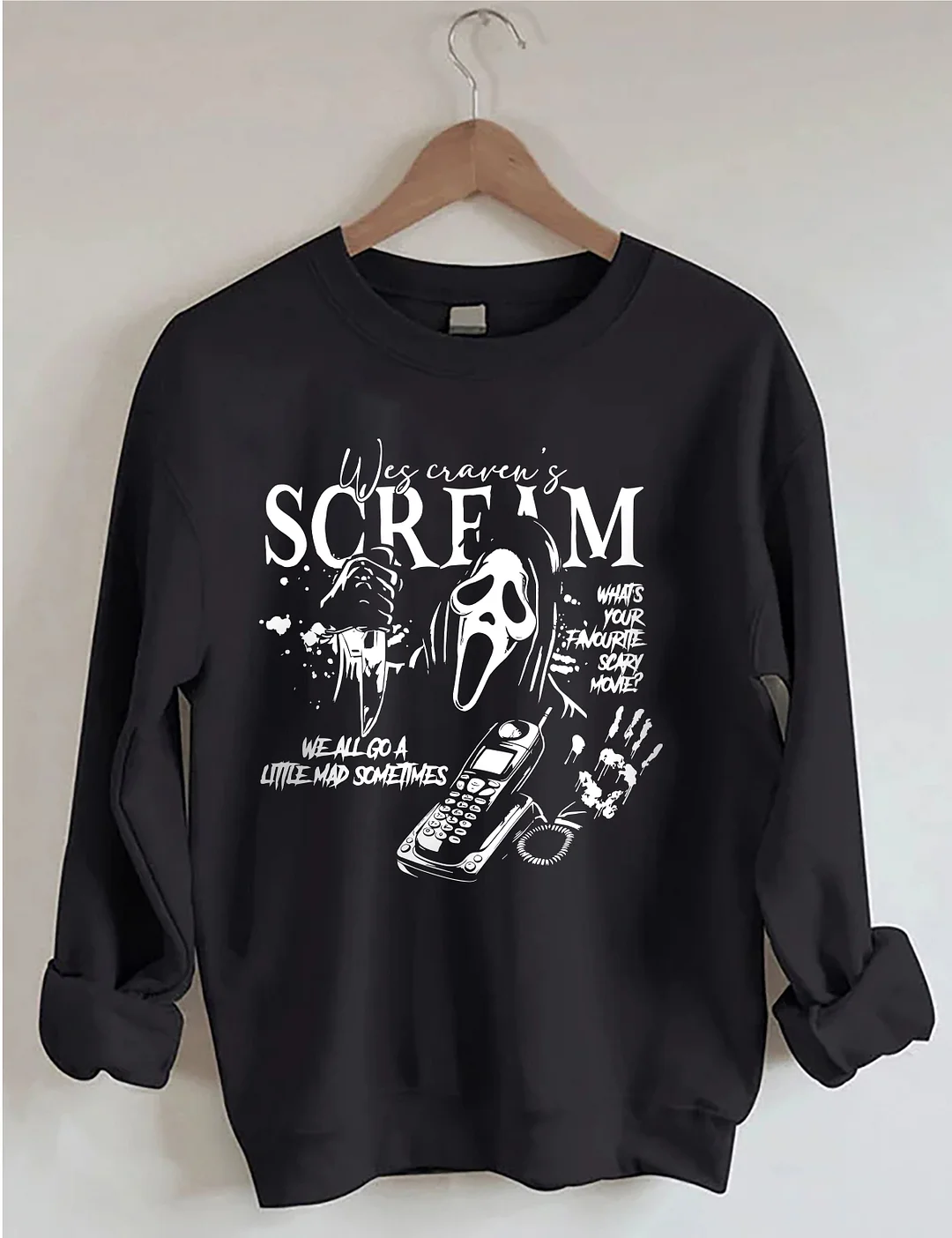 Vintage Ghostface Halloween Sweatshirt