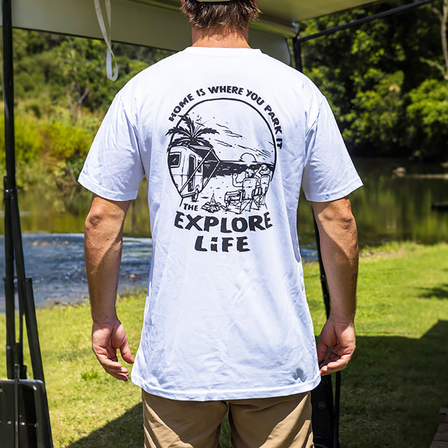 Men's Home Is Where You Park It Pattern Tee