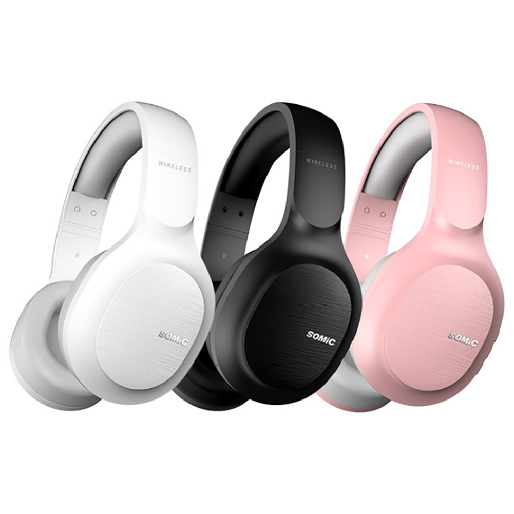 

SOMIC MS300 3.5mm Bluetooth Stereo Sports Wired Wireless Gaming Headphone, Black, 501 Original