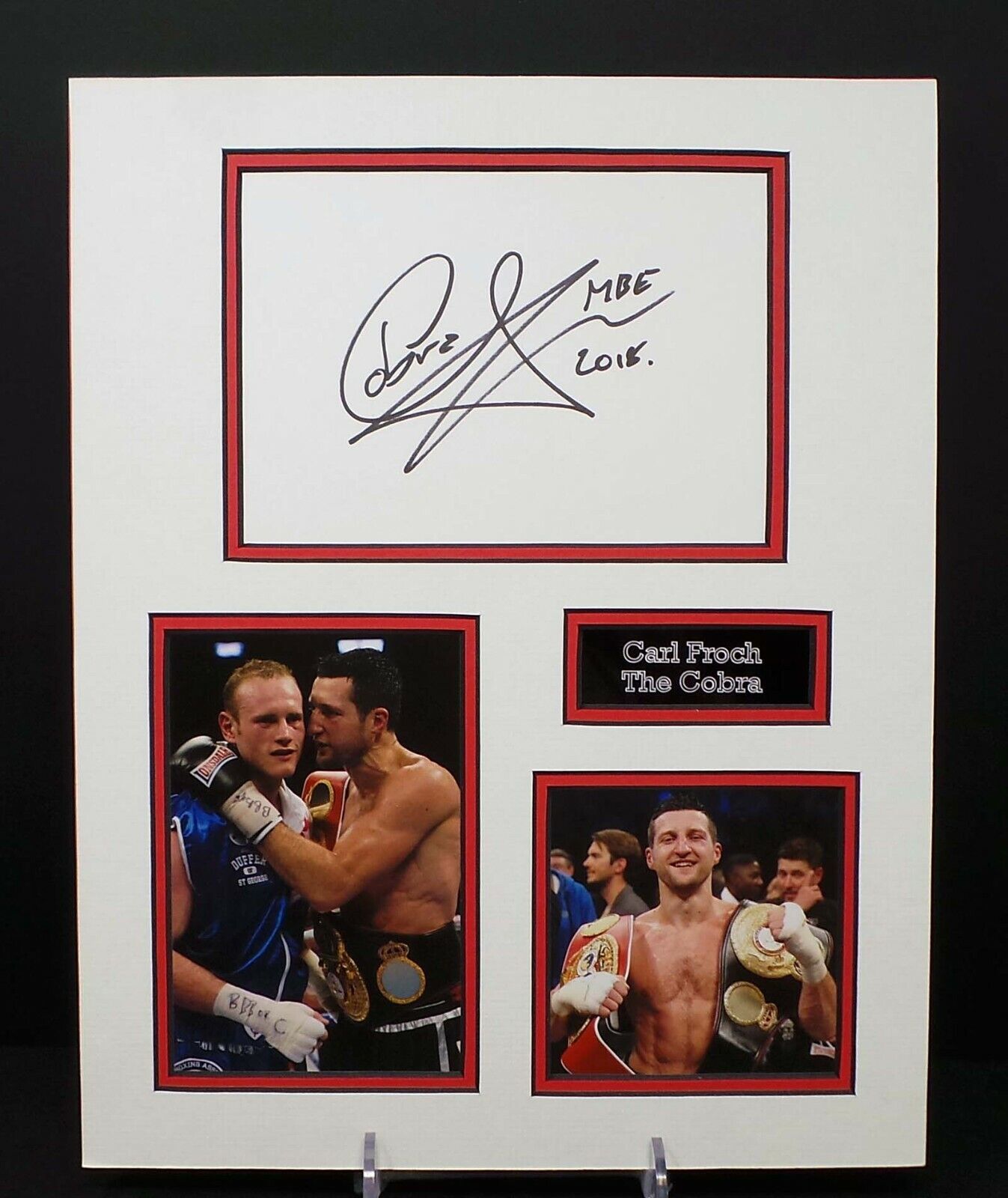 Carl FROCH The COBRA British Boxer Signed & Mounted Photo Poster painting Display AFTAL RD COA