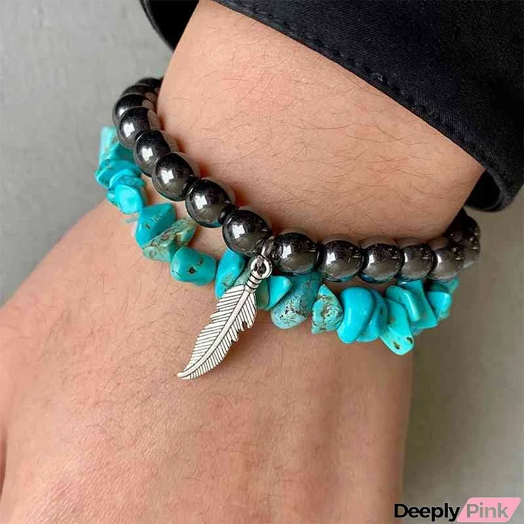 Turquoise Alloy Bracelet