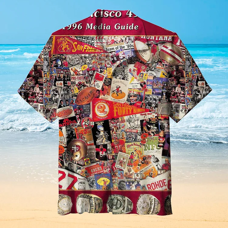 1996 NFL San Francisco 49ers media guide | Hawaiian Shirt