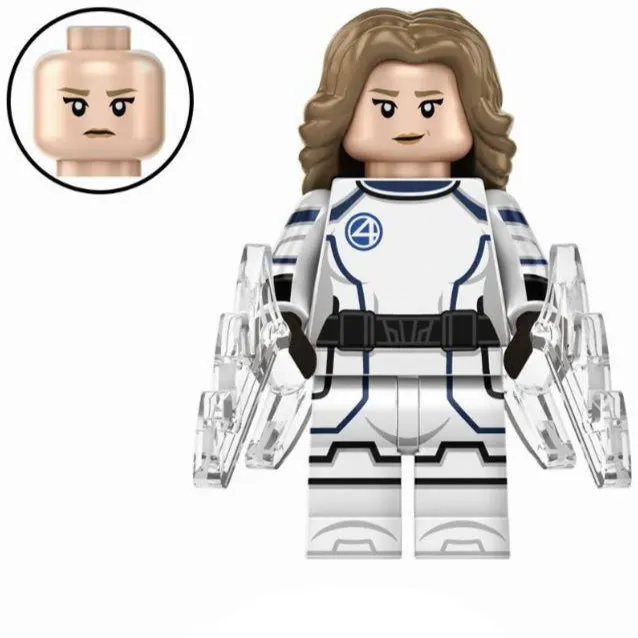 Invisible Woman (Space Suit) Custom Marvel Superhero Minifigure Minifigure Bricks monstertoys