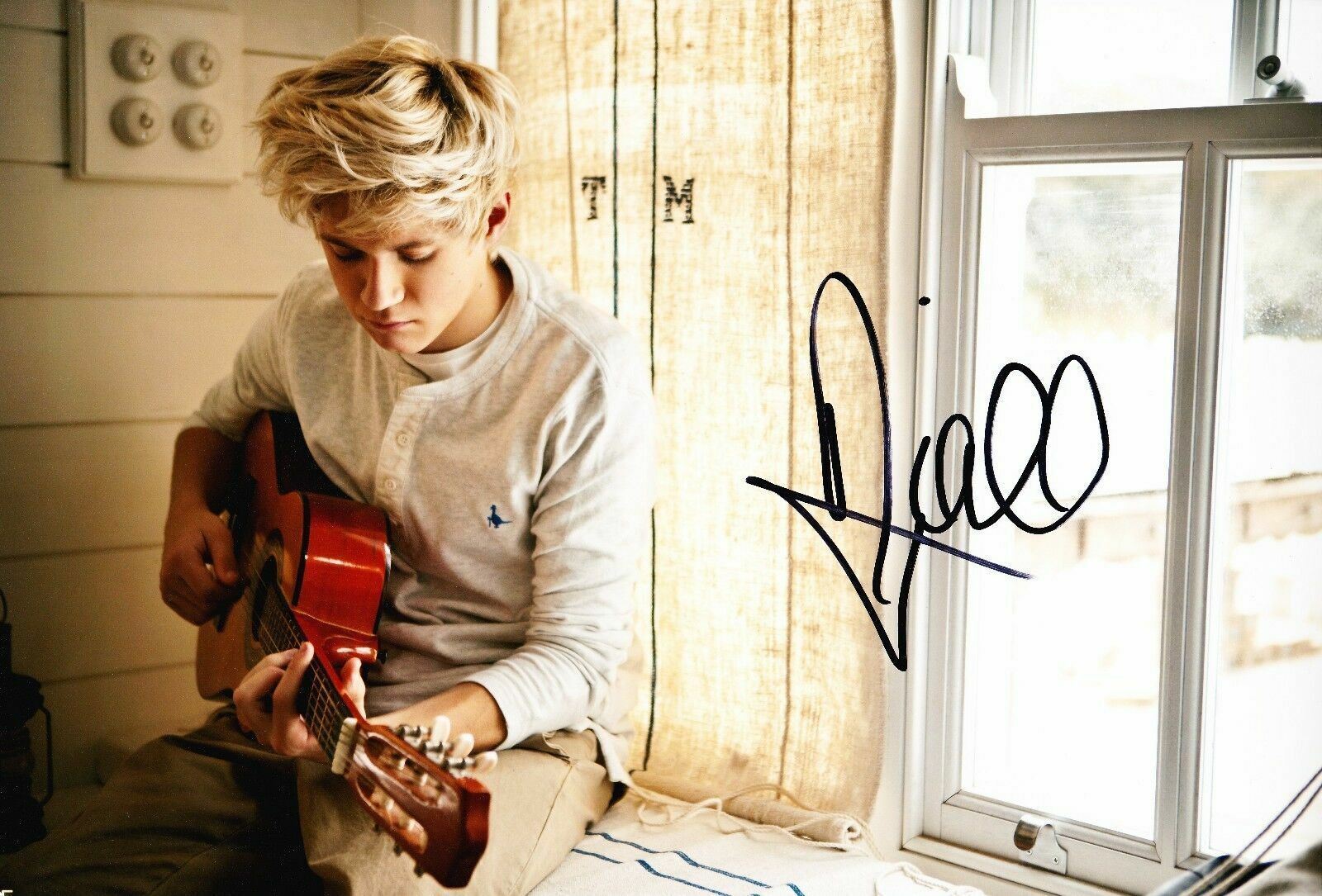 Niall Horan ONE DIRECTION *Signed* 12X8 Photo Poster painting AFTAL COA (E)