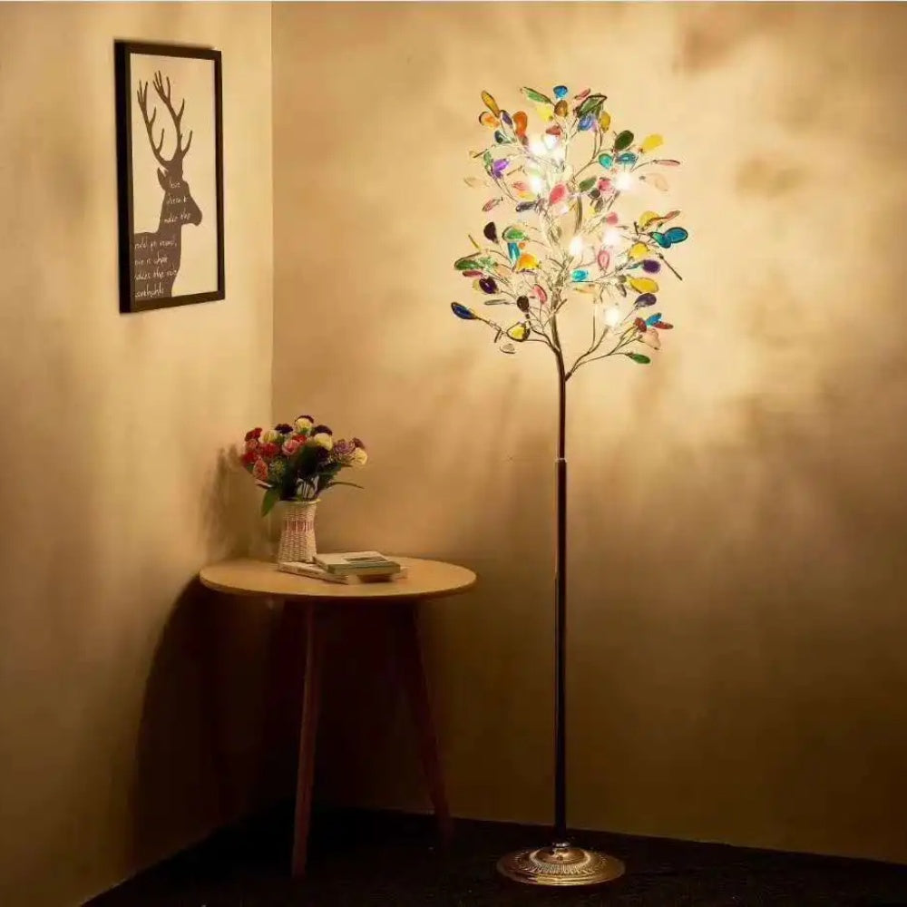 Modern Luxury Agate Tree Branch Floor lamp