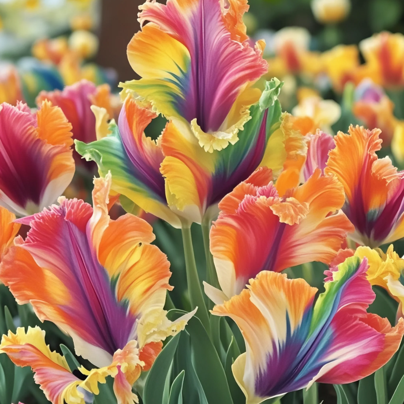 🌷Colorful Parrot Tulip Bulbs&mdash;The Rarest Tulip In The World