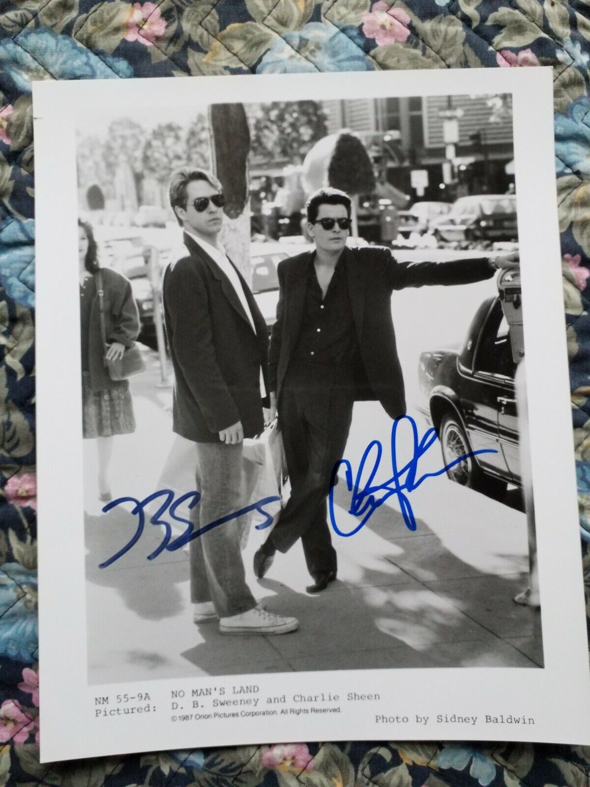 Charlie Sheen & D B Sweeney Autographed Authentic Signed 8 x 10 Photo Poster painting