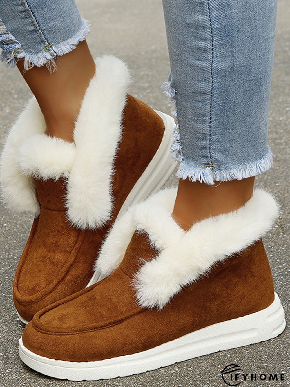 Split Joint Furry Boots | IFYHOME