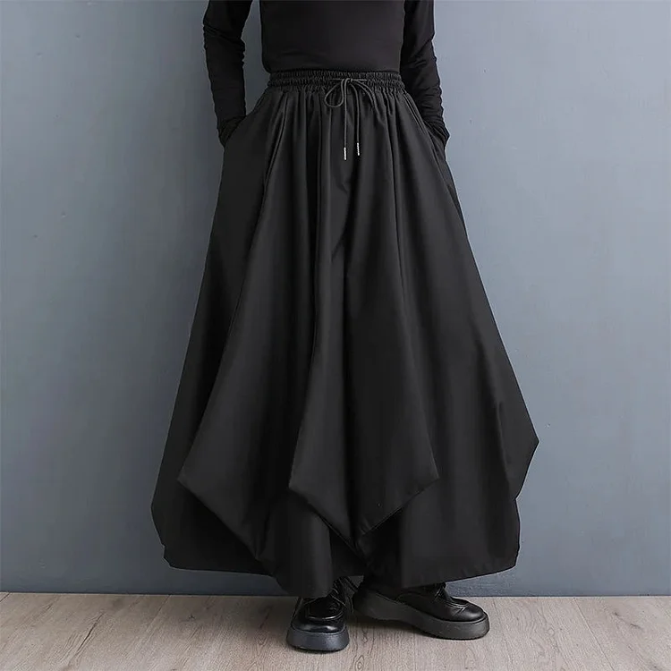 Irregular Casual Wide-leg Pants