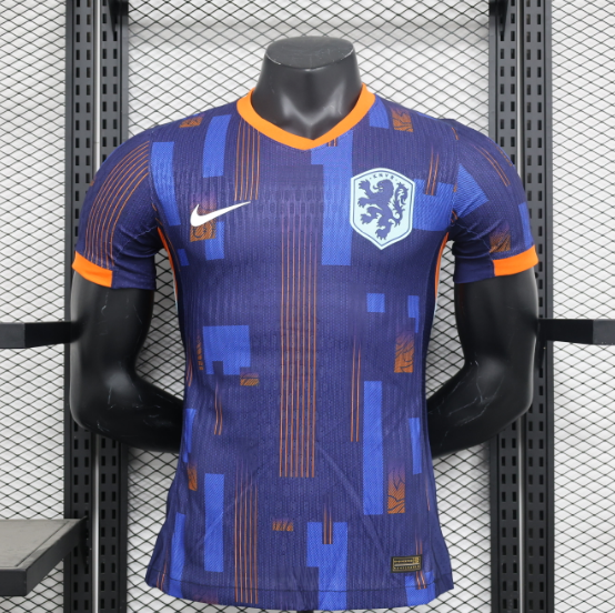 2024 Netherlands Away Player Version Men's Football T-Shirt