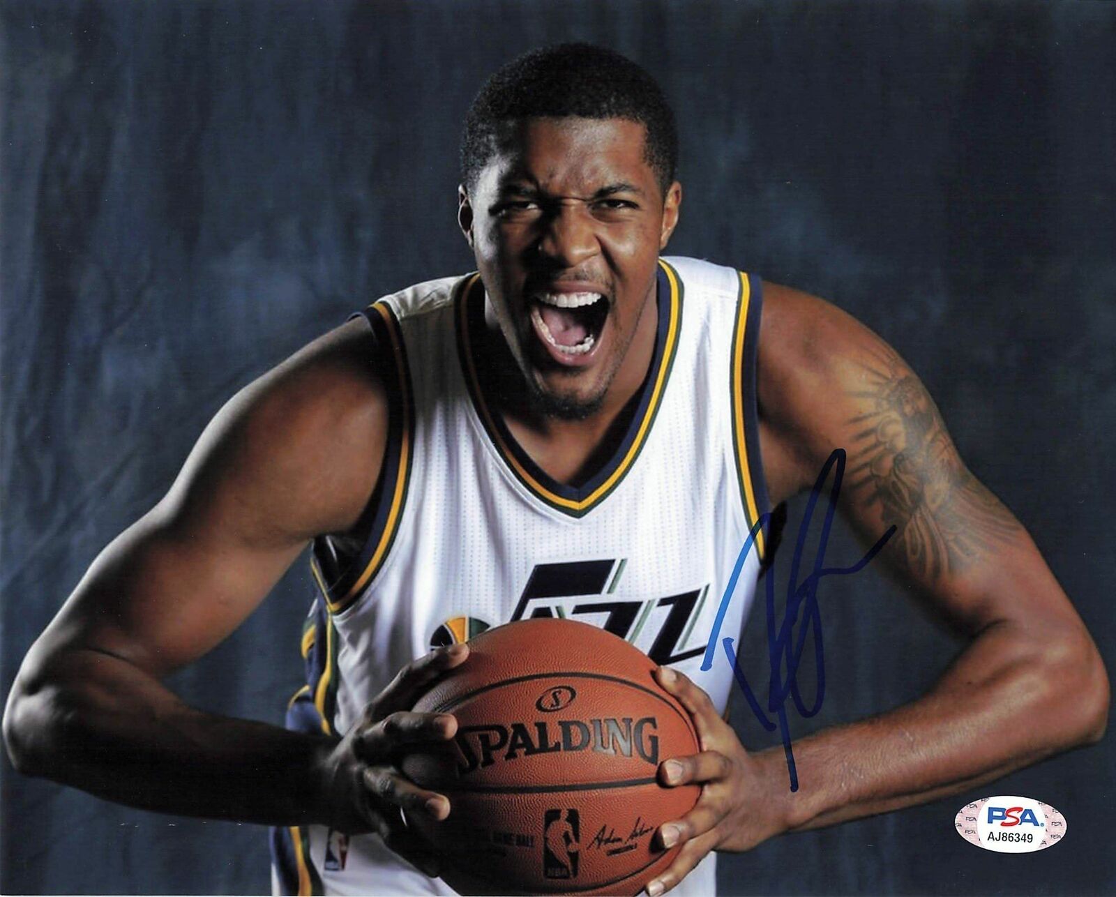 Derrick Favors signed 8x10 Photo Poster painting PSA/DNA Utah Jazz Autographed