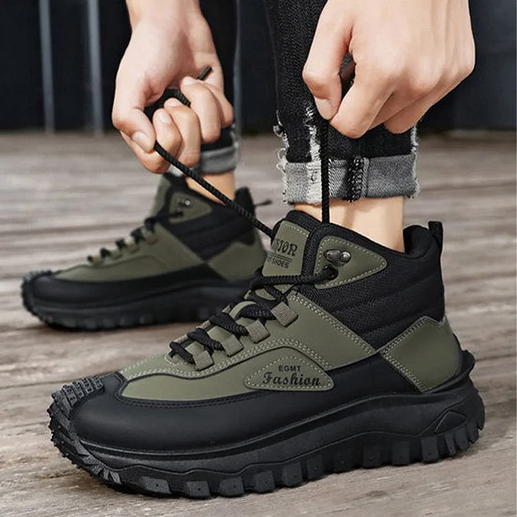 Retro Hiking Boots - Waterproof & Outdoor Friendly
