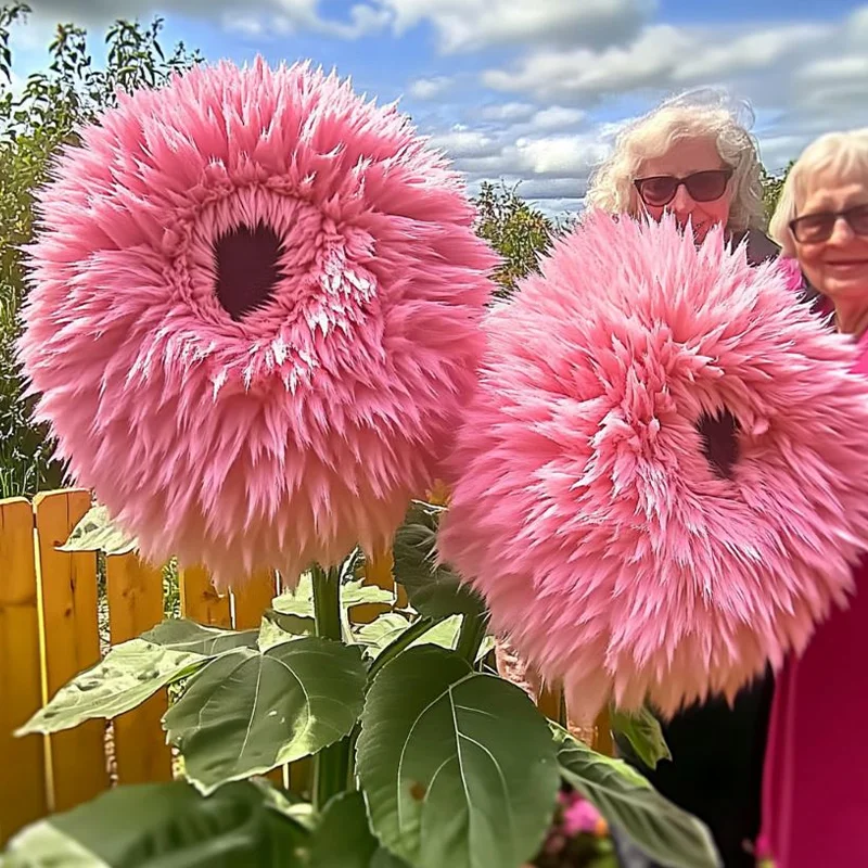 Pink Giant Teddy Bear Sunflowers