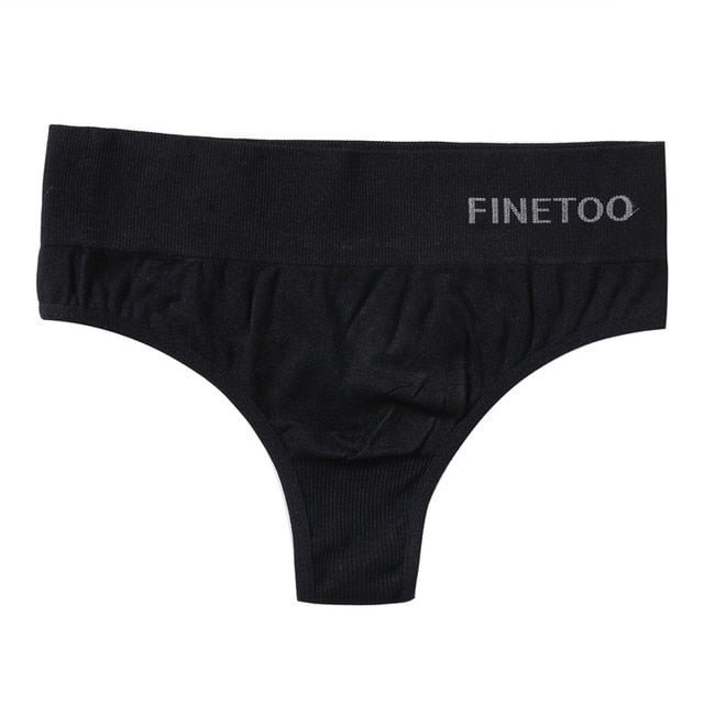 FINETOO Sexy Thongs Women Panties G-String Female Underpants Seamless Comfortable Intimate Underwear High-Rise Thong Lingerie