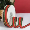 Christmas Decor Festive Green Red Ribbon 1 / 1.5 / 2 / 2.5cm
