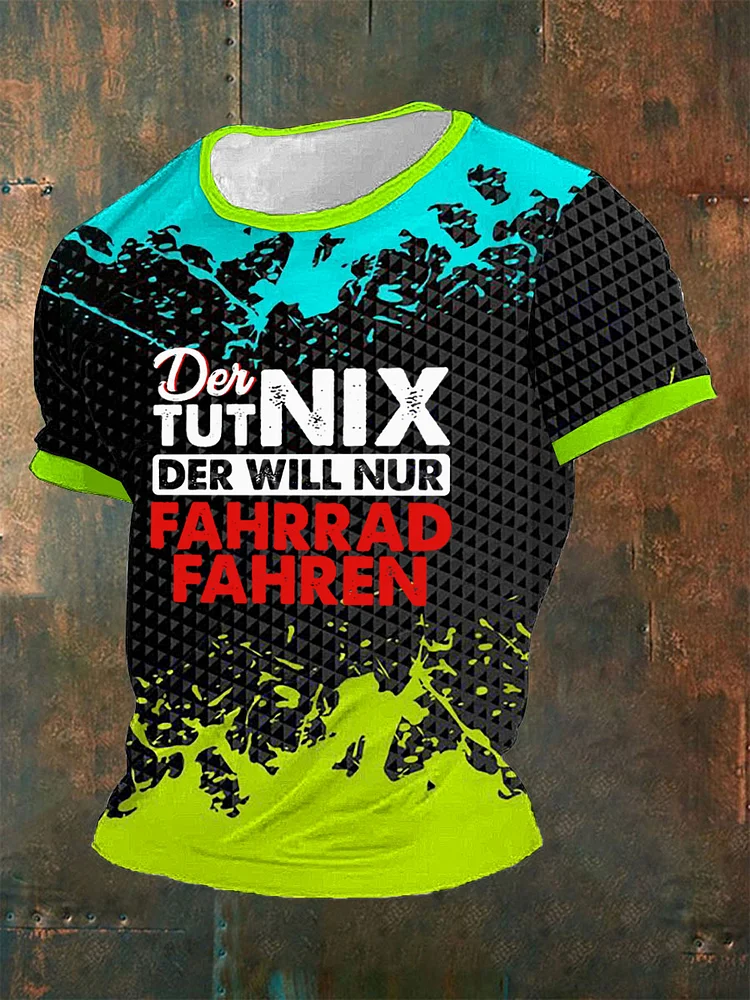 Männer Der Will Nur Fahrrad Fahren Shirt