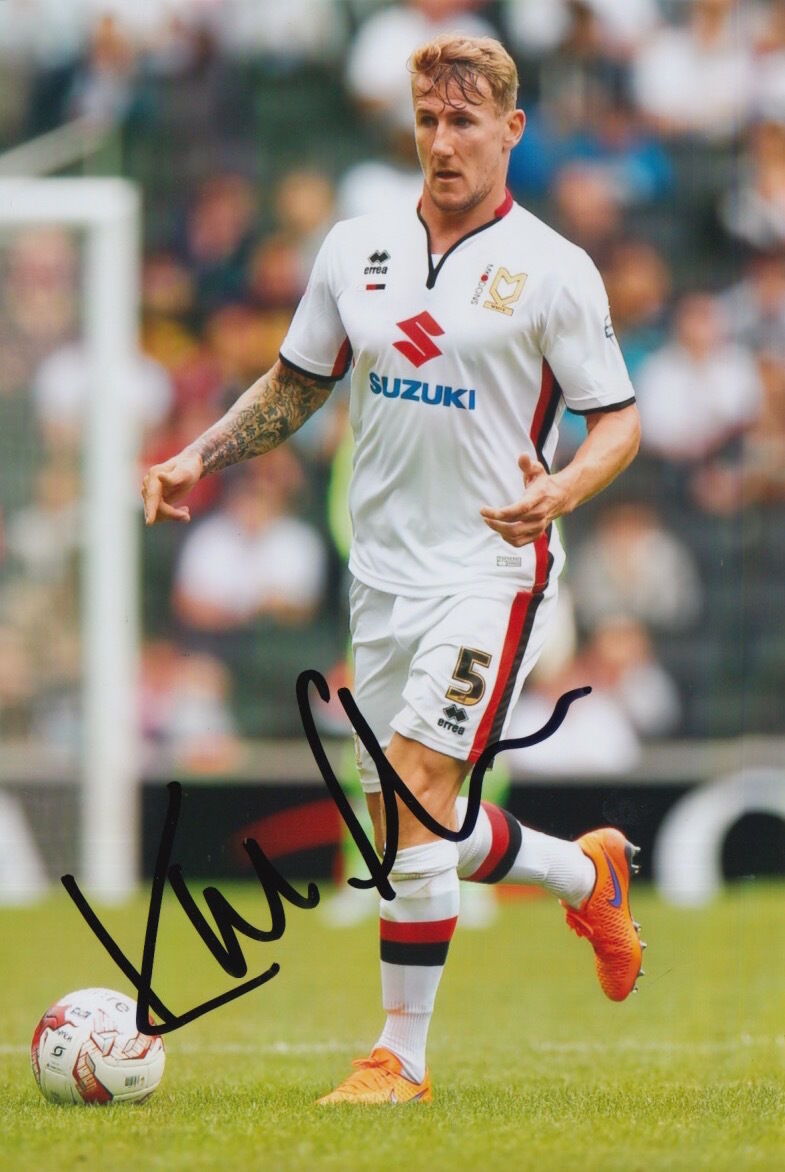 MK DONS HAND SIGNED KYLE MCFADZEAN 6X4 Photo Poster painting 1.