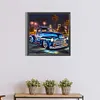 Blue Vintage Car-Full Round Diamond Painting 40*40CM