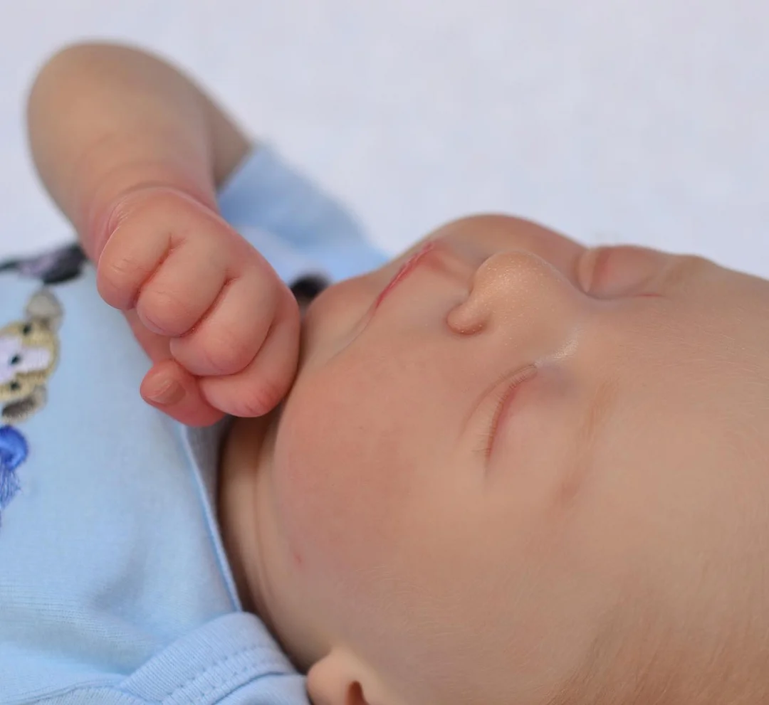 17" Sleeping Reborn Boy Doll Hobart,Unique Gift Set for Grandmother