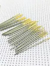 100-Pack Metal Large Eye Embroidery Needles Golden Color Cross Stitch Needles with Round Heads & Storage Box for DIY Sewing Quilting Crafting