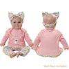 17-20 Inches Newborn Baby Dolls Girl Reborn Baby Dolls Clothes Set 3pcs Real Life Baby Dolls Outfits Accessories with Clothing Set - RBBI-Myrebornbabydoll&reg; Myrebornbabydoll&reg;