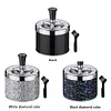 Push Down Ashtray Windproof Spinning Ashtray Desktop Ashtray for Home Office Car