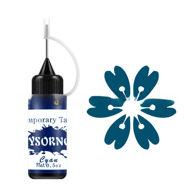 Hand-painted Pigment Color Black Henna Paste Tattoo Juice Paste Jagua Plant Paste Hollow Template