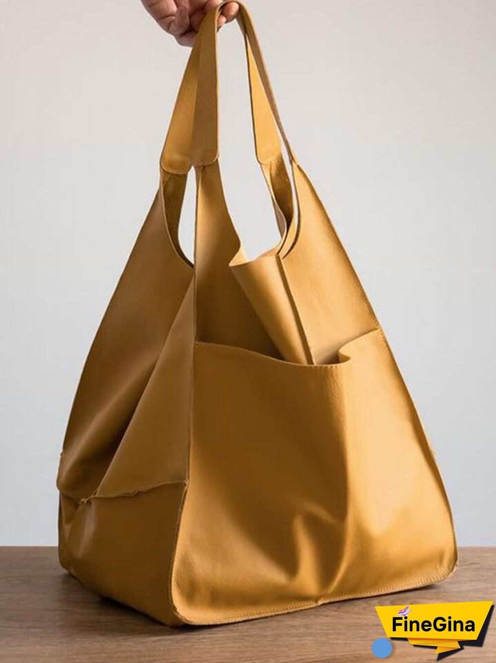 Simple Soft Leather Large Capacity One Shoulder Handbag