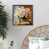 Bouquet de marguerites Full DIY 5d trous ronds diamants kits de peinture pour adultes/d&eacute;butants id&eacute;es cadeaux d&eacute;co maison peintures &agrave; points diamants 