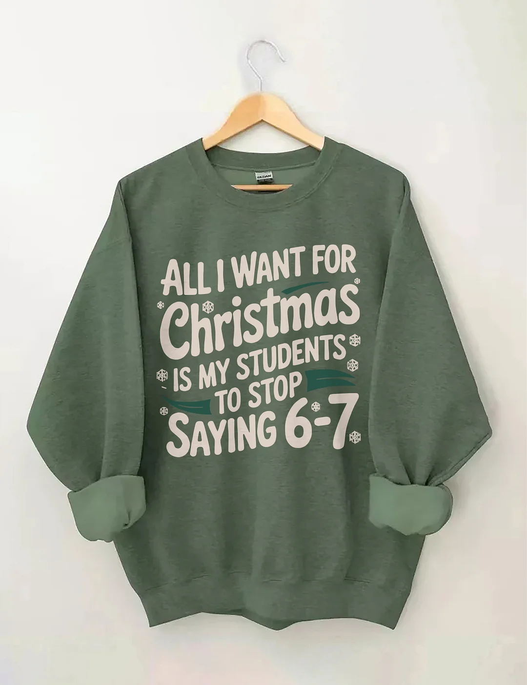 All I Want For Christmas Is My Students To Stop Saying 6-7 Sweatshirt