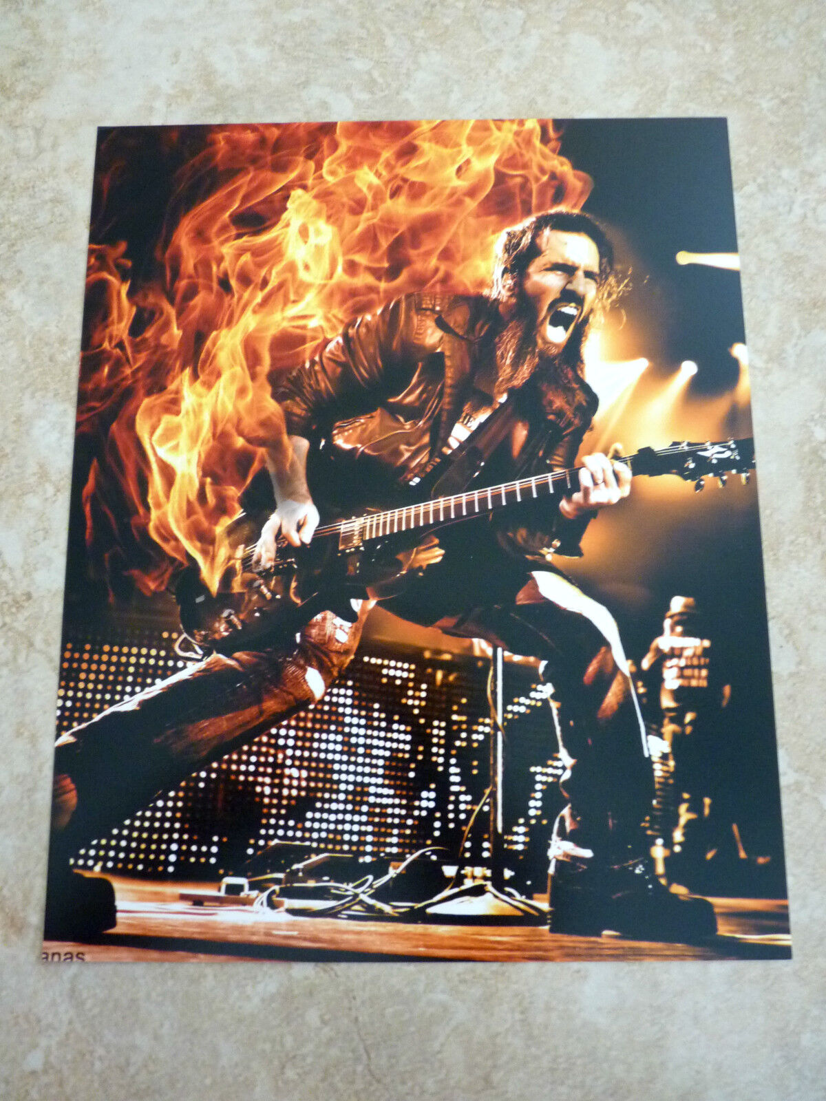 Guns N Roses Bumblefoot Ron Thal Live Color 8x10 Promo Photo Poster painting