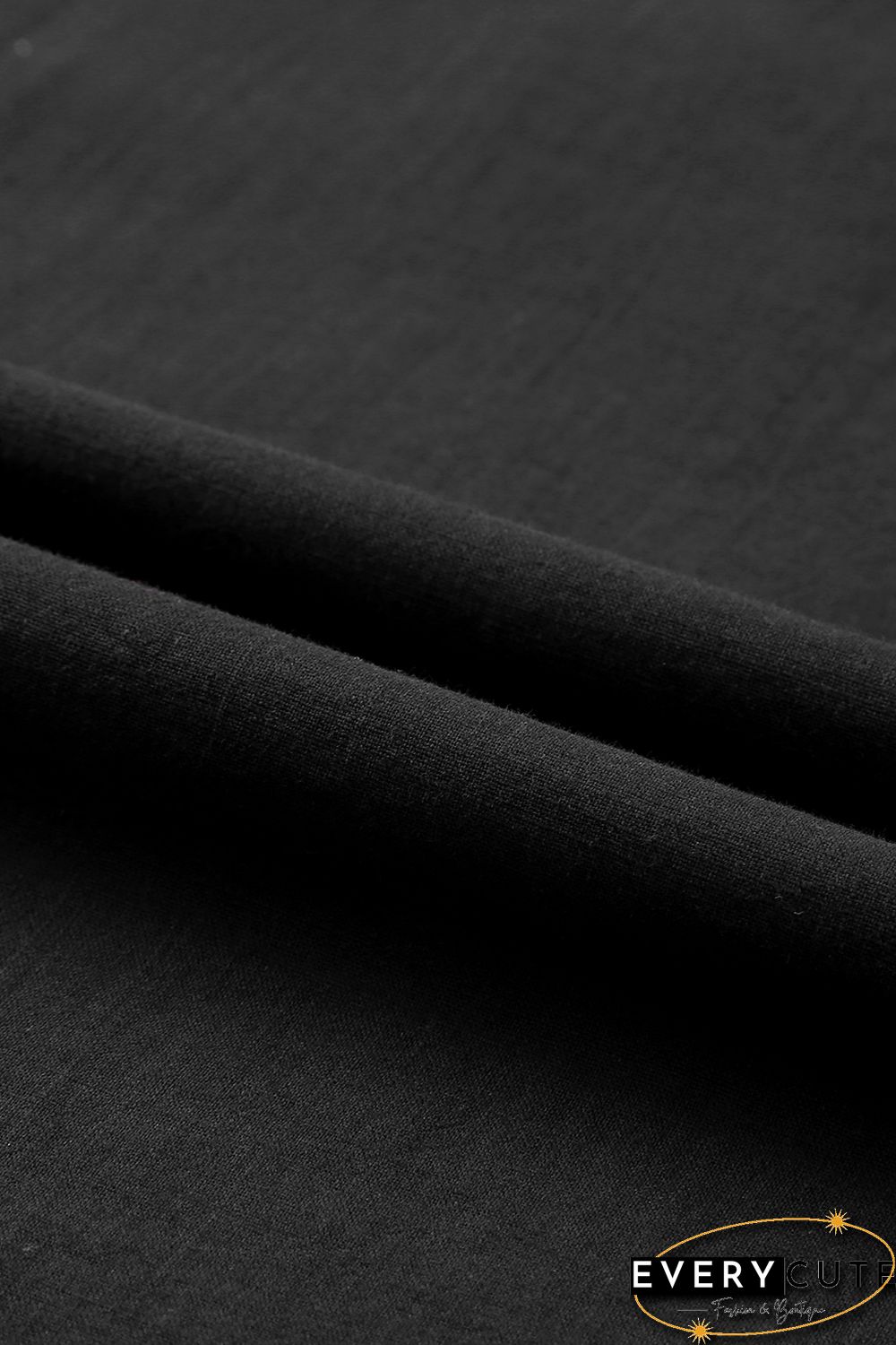 Black Floral Embroidered Ruffled Puff Sleeve Blouse