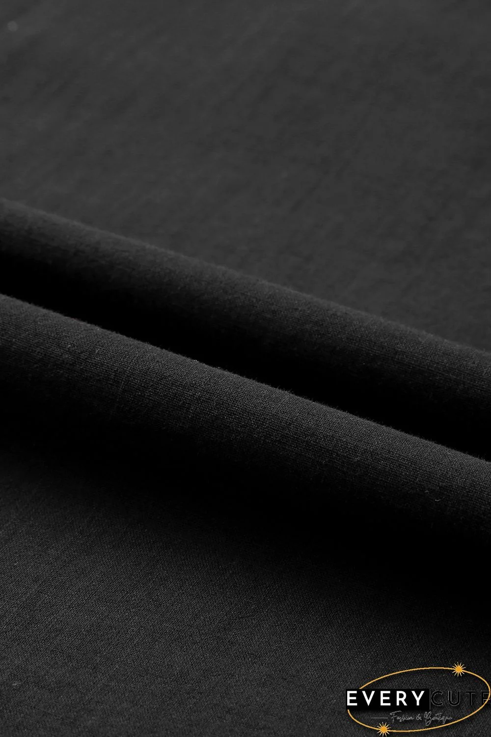 Black Floral Embroidered Ruffled Puff Sleeve Blouse