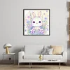 >SALE<Full Embroidery Eco-cotton Thread 11CT Printed Zodiac Rabbit Cross Stitch40x40cm
