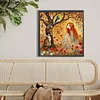 Diamond Painting-5D Full Round Drill Girl and Tree(40x40cm)