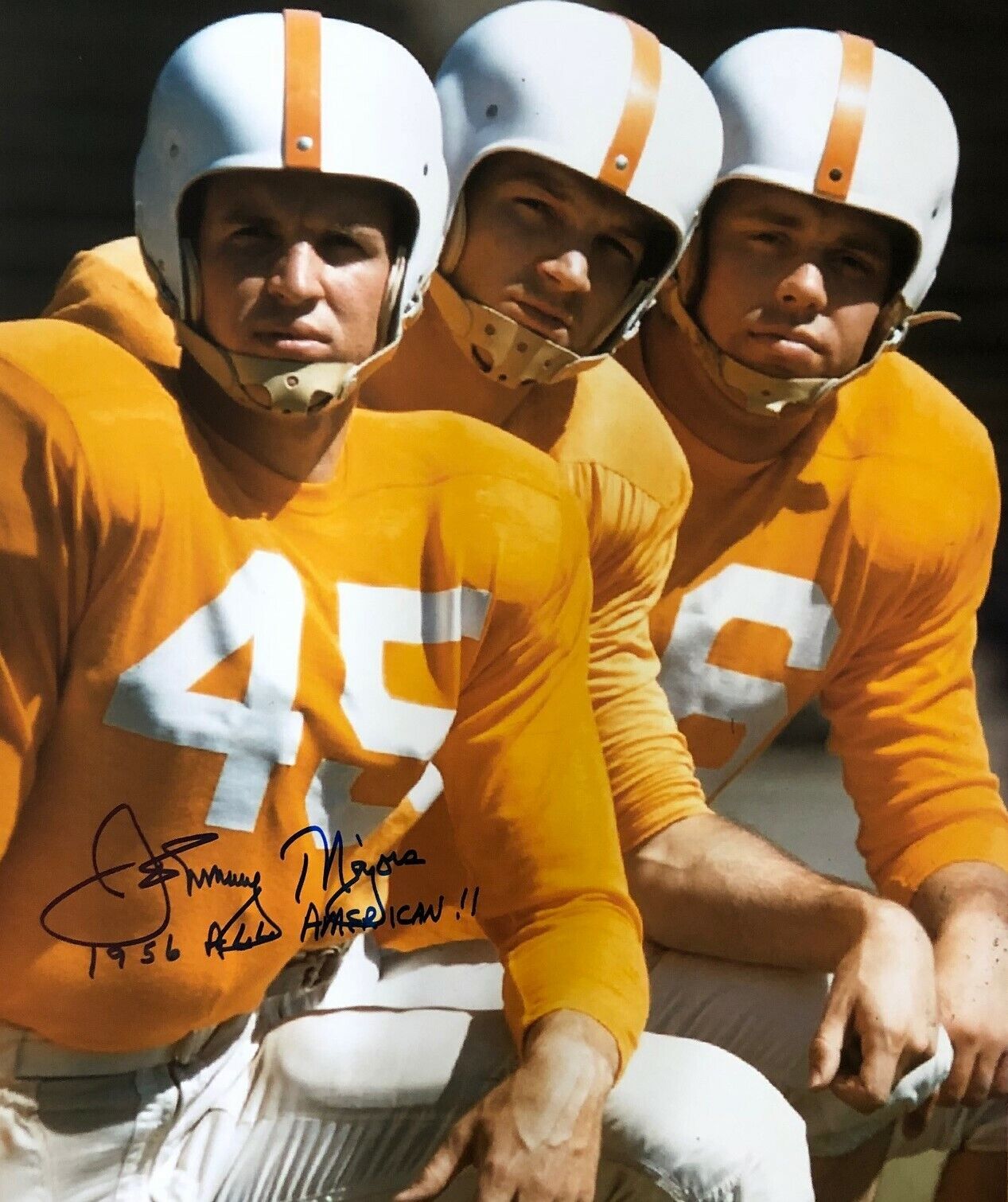 Autographed JOHNNY MAJORS Tennessee Volunteers 16x20 Photo Poster painting - w/Show Ticket