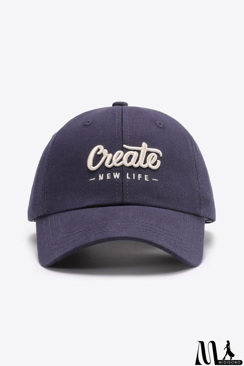 MidiSono - CREATE NEW LIFE Adjustable Cotton Baseball Cap