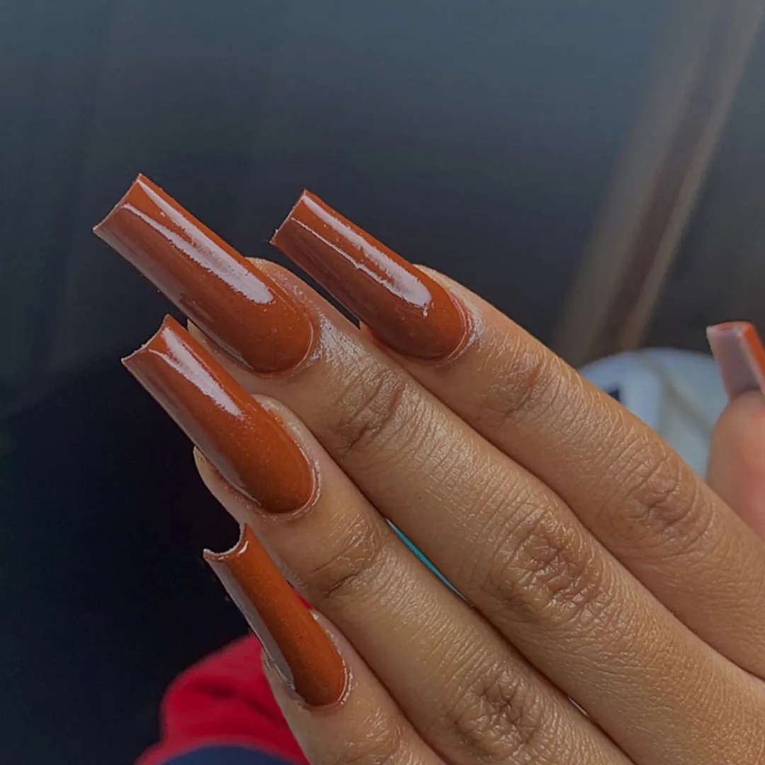 Churchf Churchf Pieces Of Fake Nails Wearing Nail Nail Patch Finished Product Can Be Removable Solid Color Ballet Nail Can Be Removable