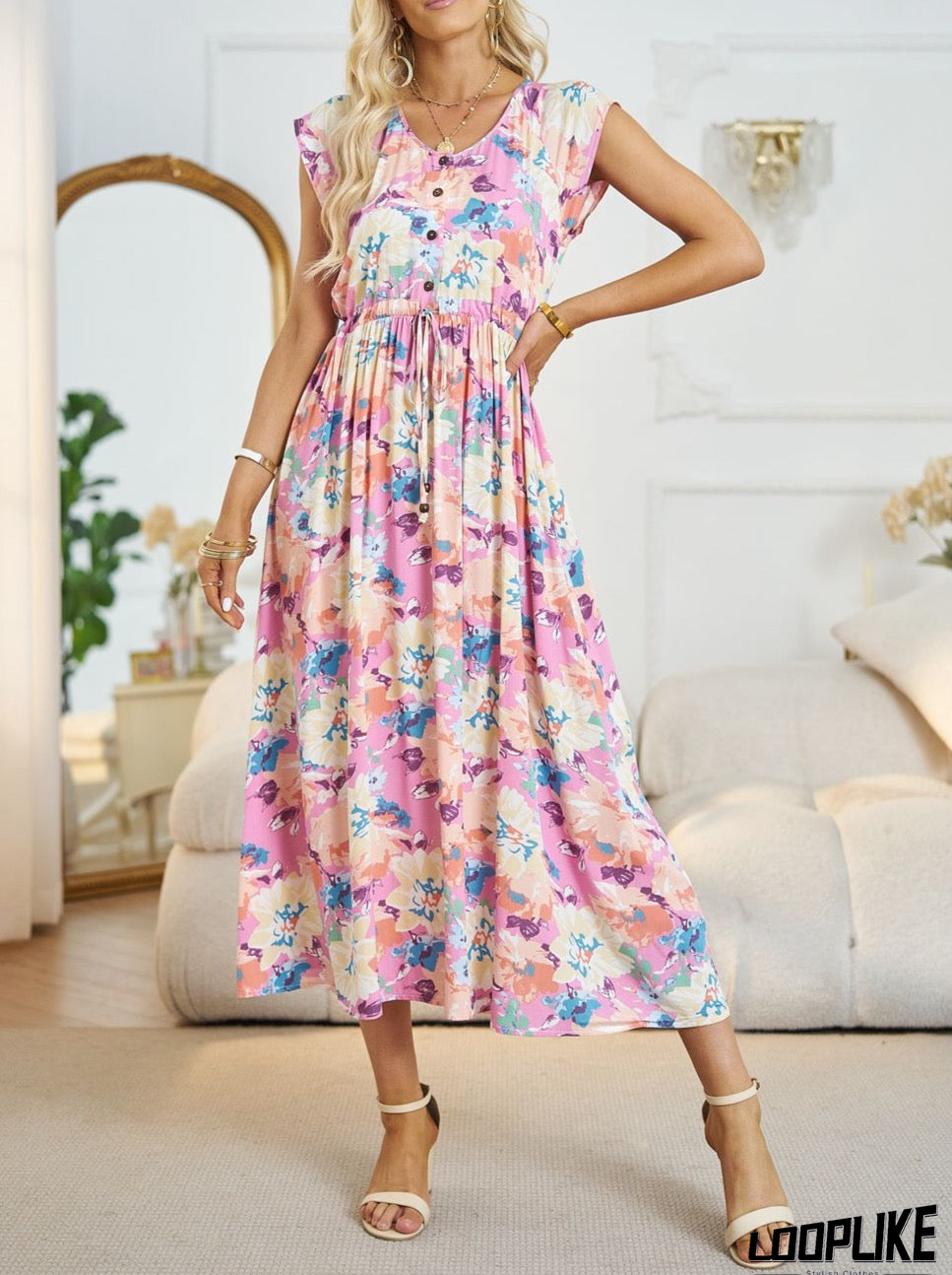 green floral cocktail dress Kassidy Plus Size Empire Waist Dress– Hello Curve Shoe size:45 ColsBM Leigh Raspberry Bridesmaid New23