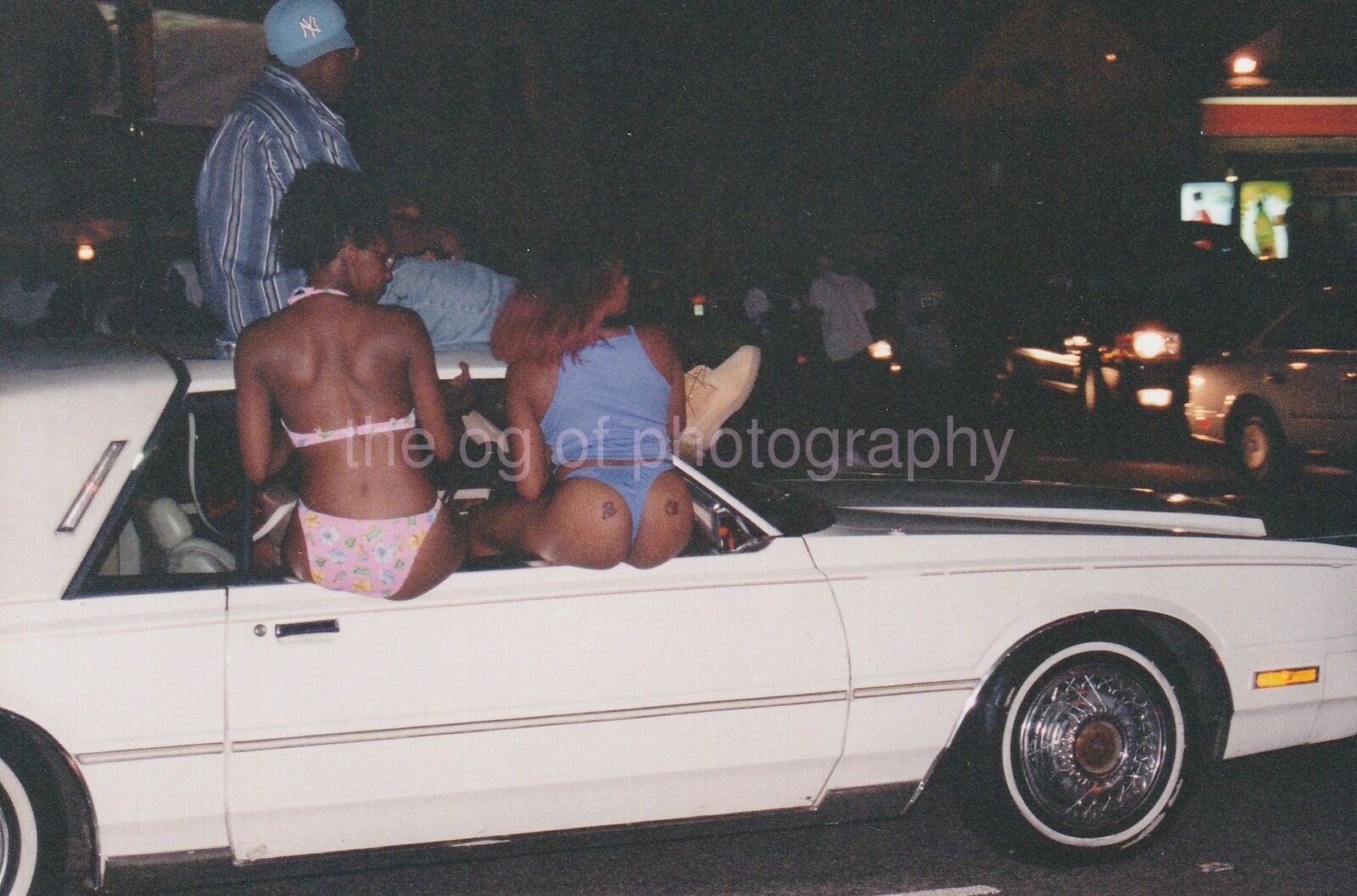 BIKINI CAR GIRLS Have Thong Will Travel FOUND Photo Poster painting Color94 3 J