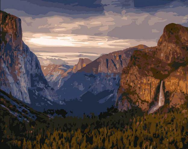 

Yosemite National Park – Paint By Numbers - 40*50CM, 501 Original