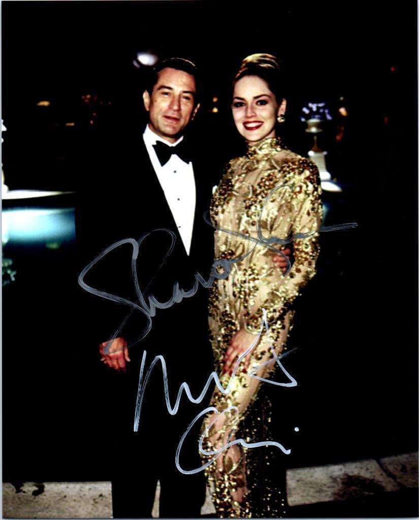 Robert DeNiro Sharon Stone Signed 8x10 Photo Poster painting Autographed Picture plus COA