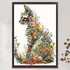 (Big Size)Flowers And Cats - 11CT Counted Cross Stitch - 40*60cm