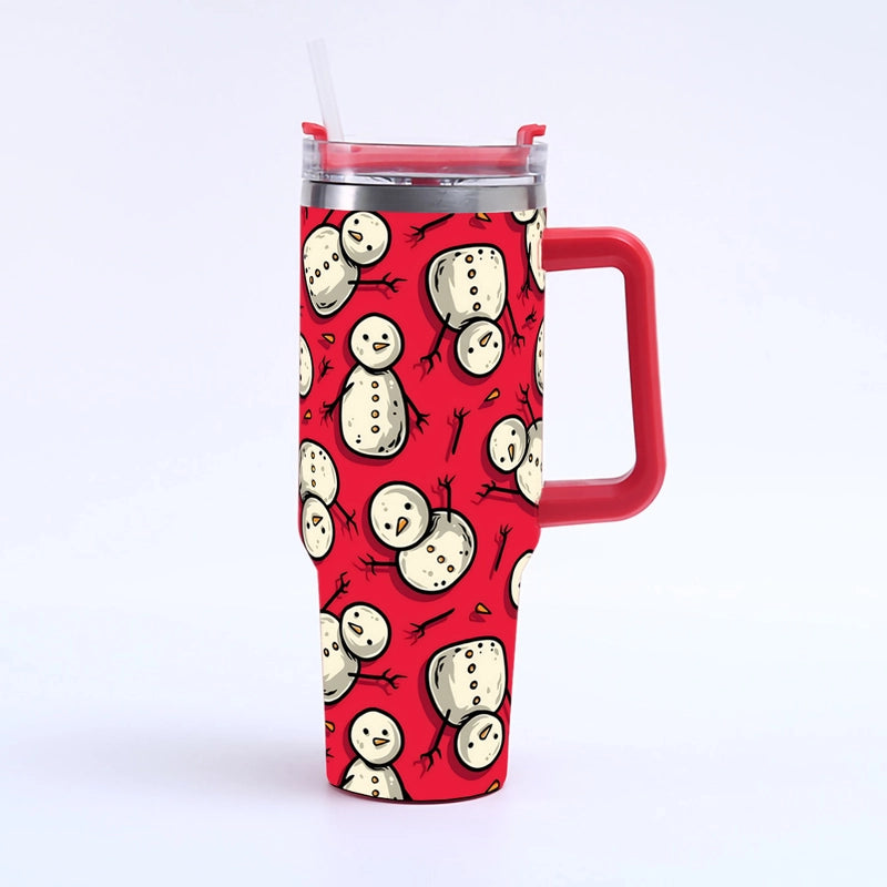 Christmas Cute Santa Claus Snowman Elk 201 Stainless Steel 304 Stainless Steel Thermos Cup 1 Piece